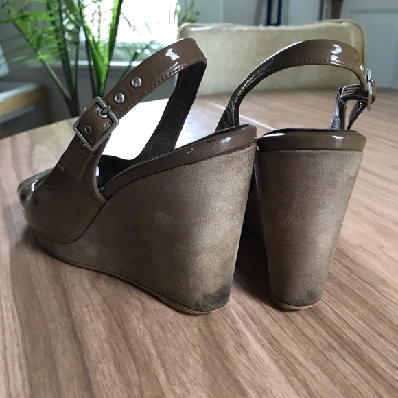 Boden Patent Leather + Suede Summer Wedges - Picture 3 of 6